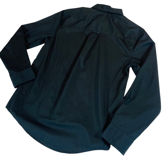 Caterpillar Men's Black Button-Up Shirt S Small Chest Pocket W Logo - Picture 2 of 8